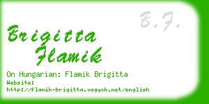 brigitta flamik business card